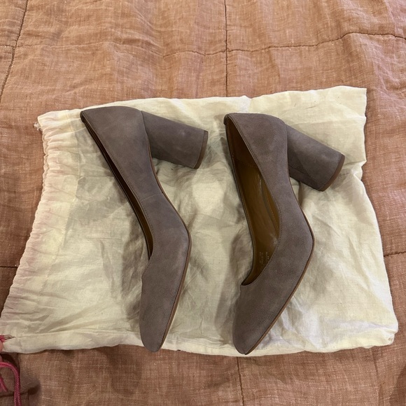 Coach Shoes - Suede Block Heel Pumps